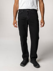 Men Organic Cotton Twill Jean in Black - Marin