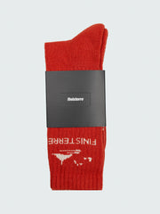 Men/Women Rossby Sports Sock in Flame/Ecru