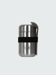 Men/Women Black and Blum Food Flask in Black