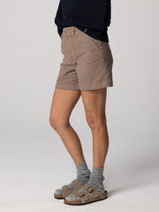 Women Organic Cotton Short in Brown - Yarrel