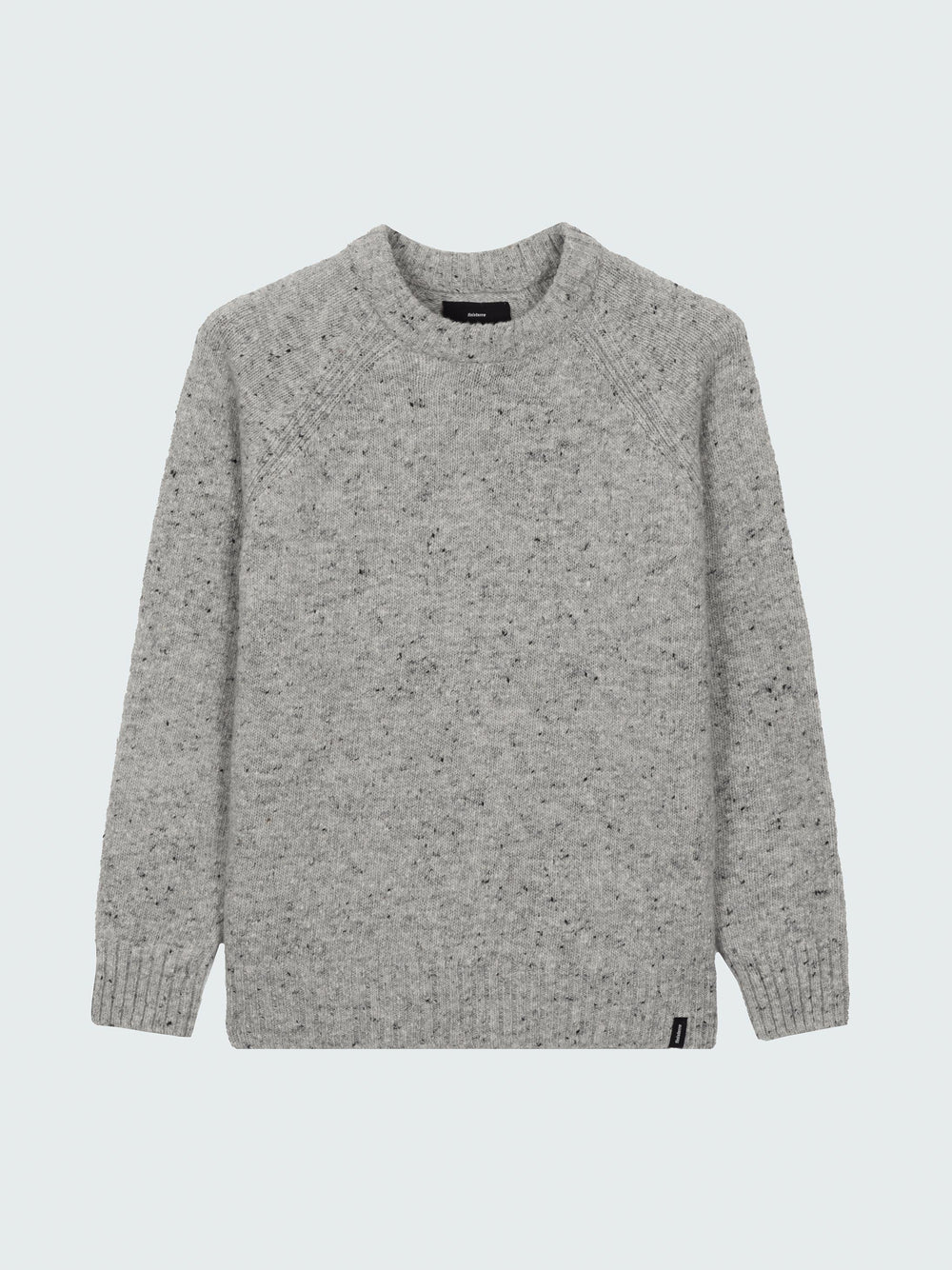 Women Wool Crew Neck Knit Jumper in Dove Grey - Farne
