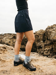 Women Recycled Hybrid Short in Black - Walker