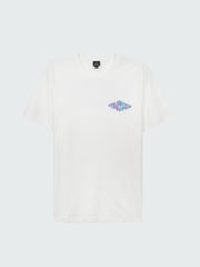 Men Organic Cotton T-Shirt in White - Diamond Spray