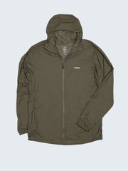 Men Recycled Windcheater Jacket in Olive - Forecast