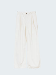 Women Organic Cotton Workwear Trouser in Ecru - Croft