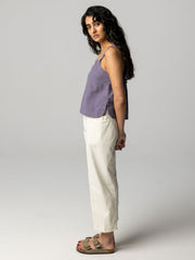 Women Hemp Cami Top in Purple - Morva