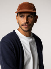 Men/Women Organic Cotton Jetty Cord Cap in Pecan