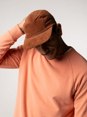 Men/Women Organic Cotton Jetty Cord Cap in Pecan