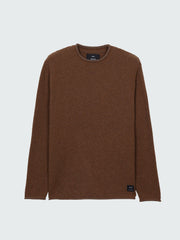 Men Wool Jumper in Brown - Barents