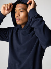 Men Organic Cotton Hoodie in Navy - Coho