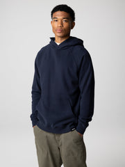 Men Organic Cotton Hoodie in Navy - Coho
