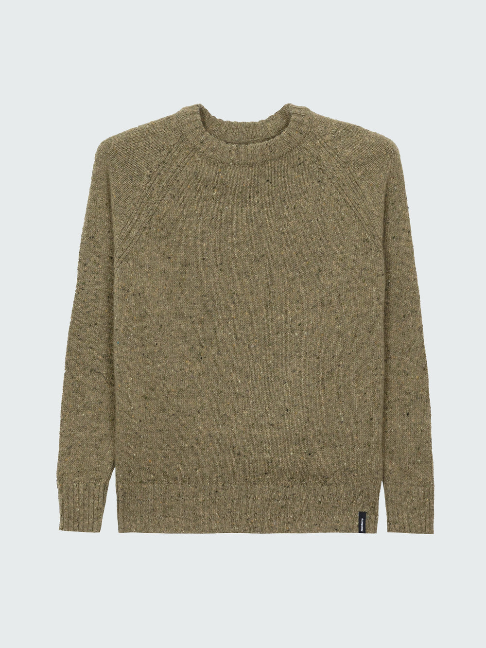 Women Merino Crew Knit Jumper in Seagrass - Farne