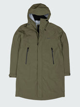 Men Recycled Longline Waterproof in Olive