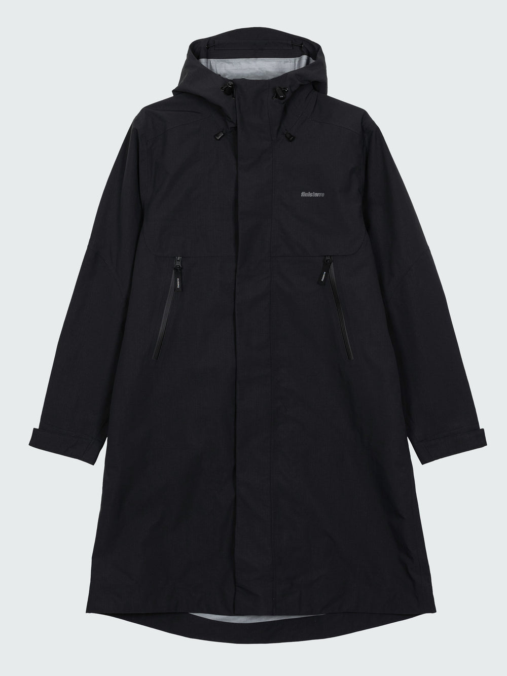 Women Longline Waterproof in Black - Stormbird