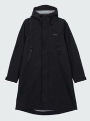 Women Longline Waterproof in Black - Stormbird