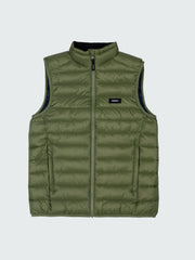 Men Recycled Gilet in Seagrass - Nimbus