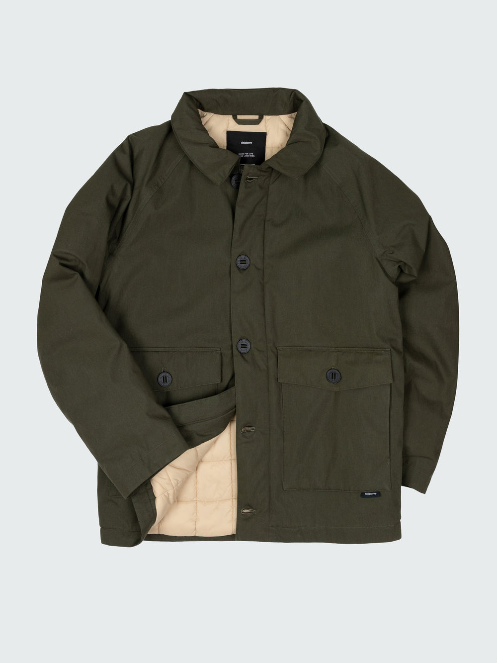 Men Recycled Insulated Jacket in Green - Shipyard