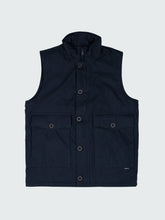 Men Recycled Insulated Gilet in Navy - Shipyard