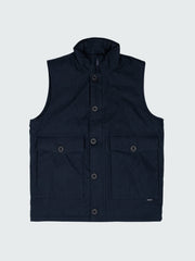 Men Recycled Insulated Gilet in Navy - Shipyard