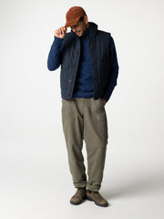 Men Recycled Insulated Gilet in Navy - Shipyard