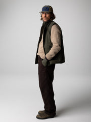 Men Recycled Insulated Gilet in Green - Shipyard