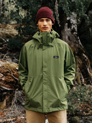 Men Recycled Waterproof Jacket in Seagrass - Skybird