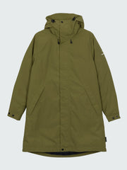Women Recycled Waterproof Parka in Green - Skye