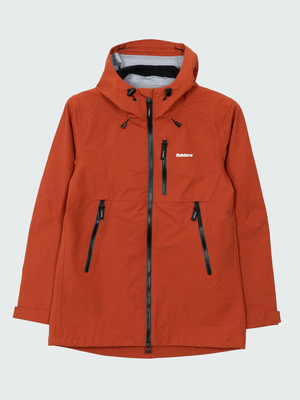 Women Recycled Waterproof Jacket in Terracotta - Stormbird