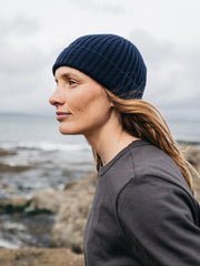 Men/Women Fisherman Beanie in Navy