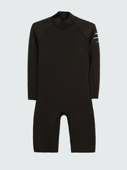 Men Nieuwland 2e Yulex Long Sleeve Shorty Wetsuit in Black