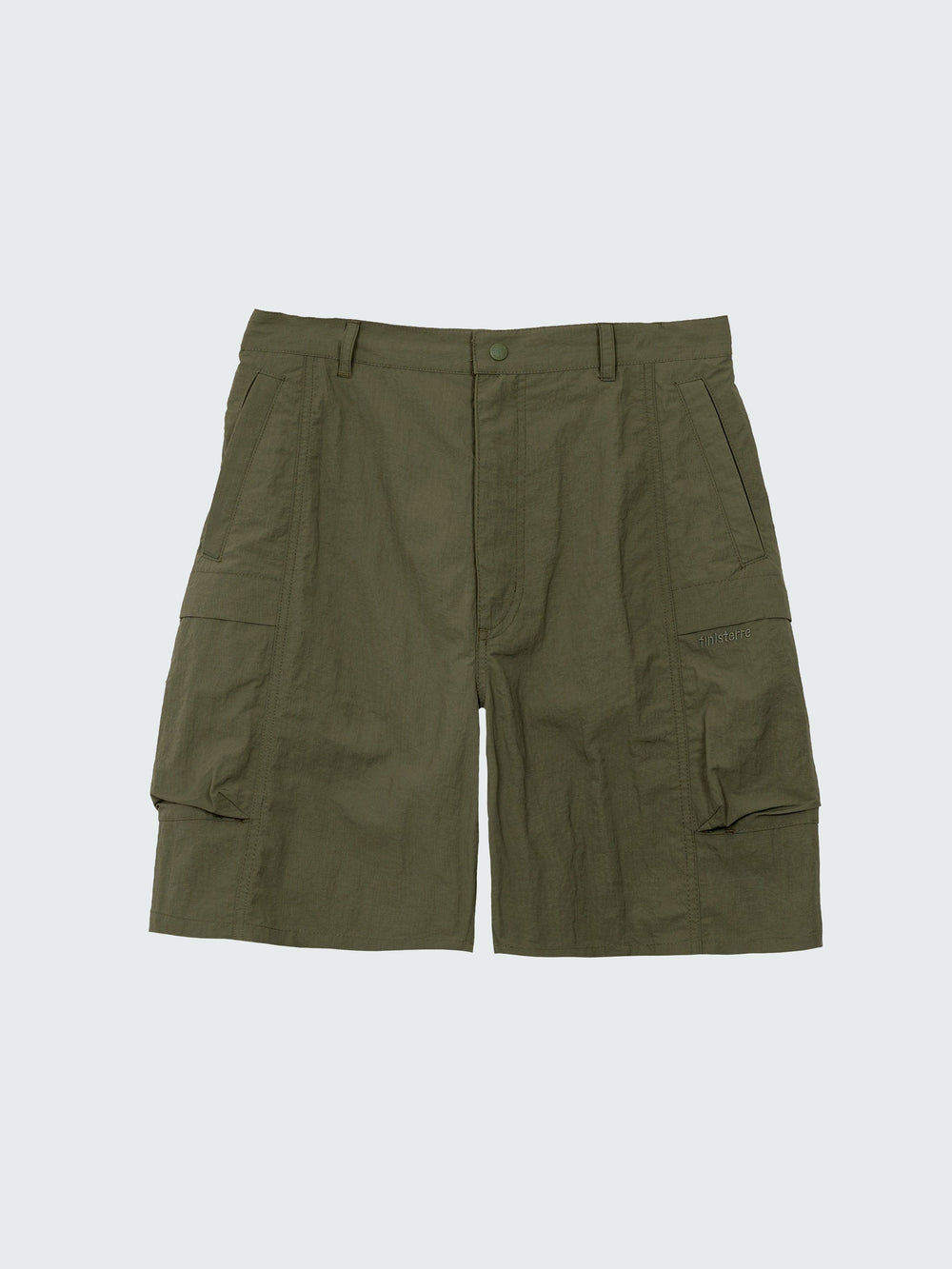 Men Recycled Shorts in Olive - Wander