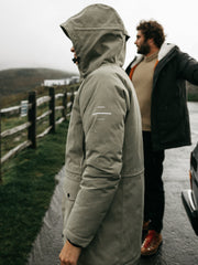 Women Parka Jacket in Willow Green - Vellus