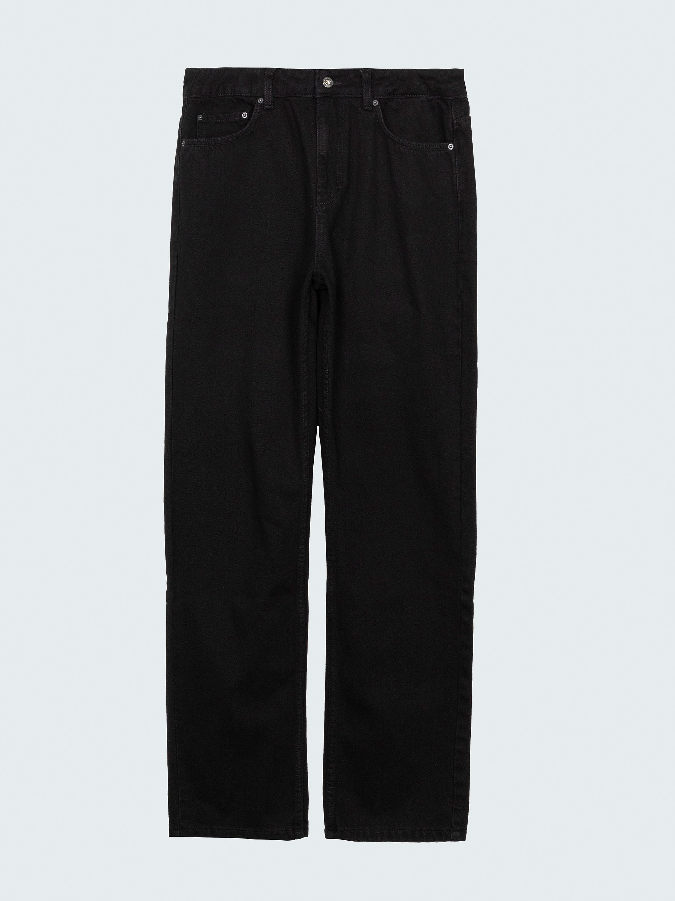 Men Organic Cotton Twill Jean in Black - Marin