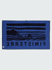 Men/Women Organic Cotton Towel in Navy/Lake - Cape