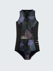 Women Natural Rubber Swimsuit in Raven Lofi Print - Kaia