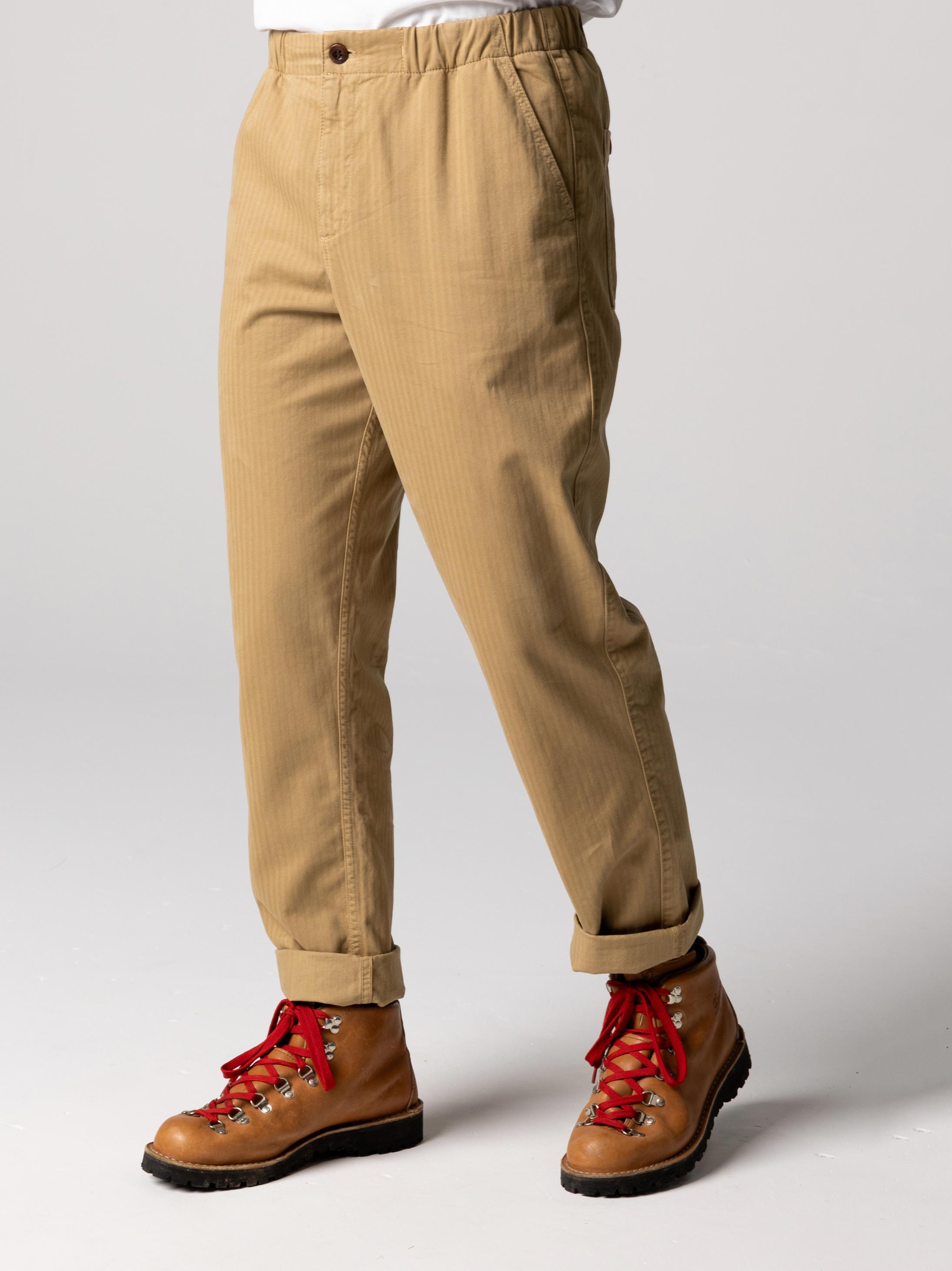 Men Organic Cotton Trouser in Flint - Tonkin