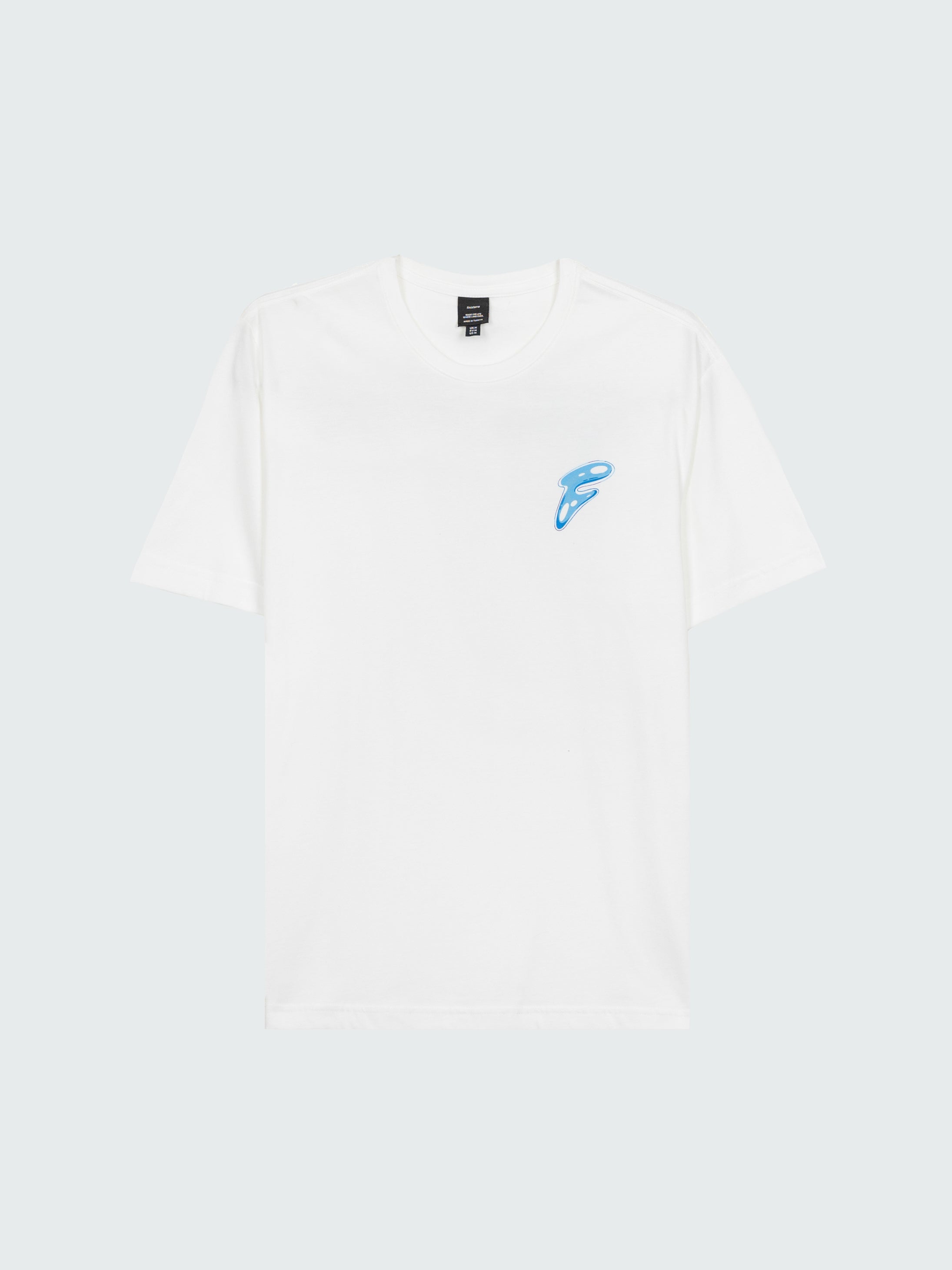 Men Organic Cotton T-Shirt in White - Splash