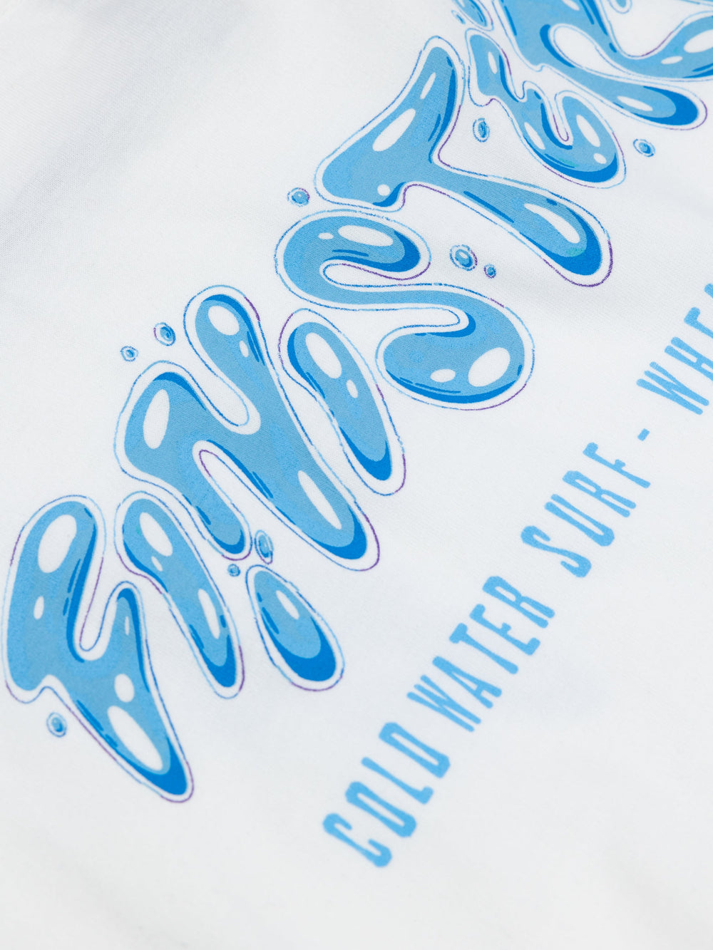 Men Organic Cotton T-Shirt in White - Splash