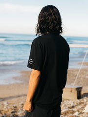 Men Snow Peak + Finisterre Merino T-Shirt in Black