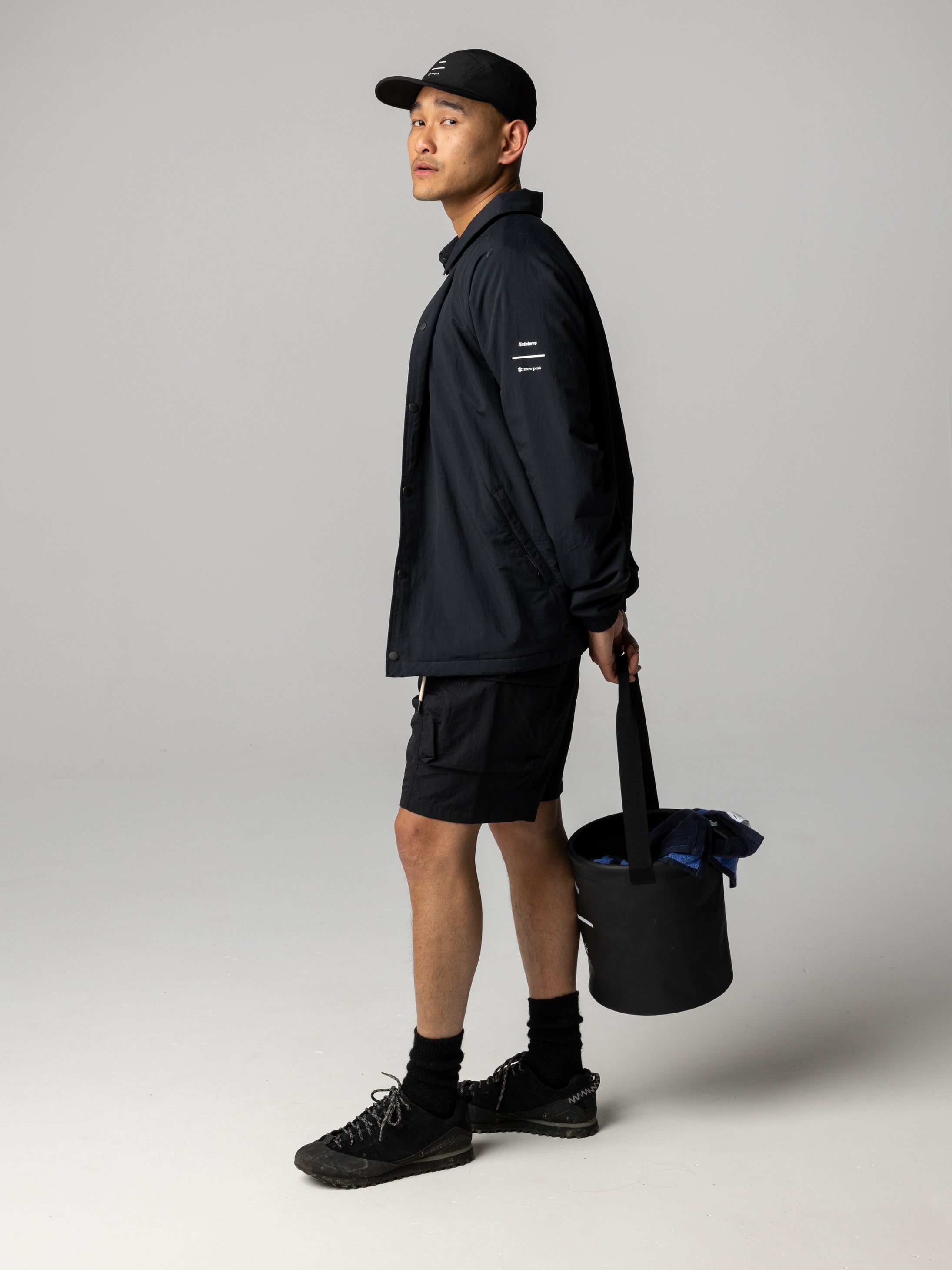 Men Snow Peak + Finisterre Daybreaker Jacket in Black
