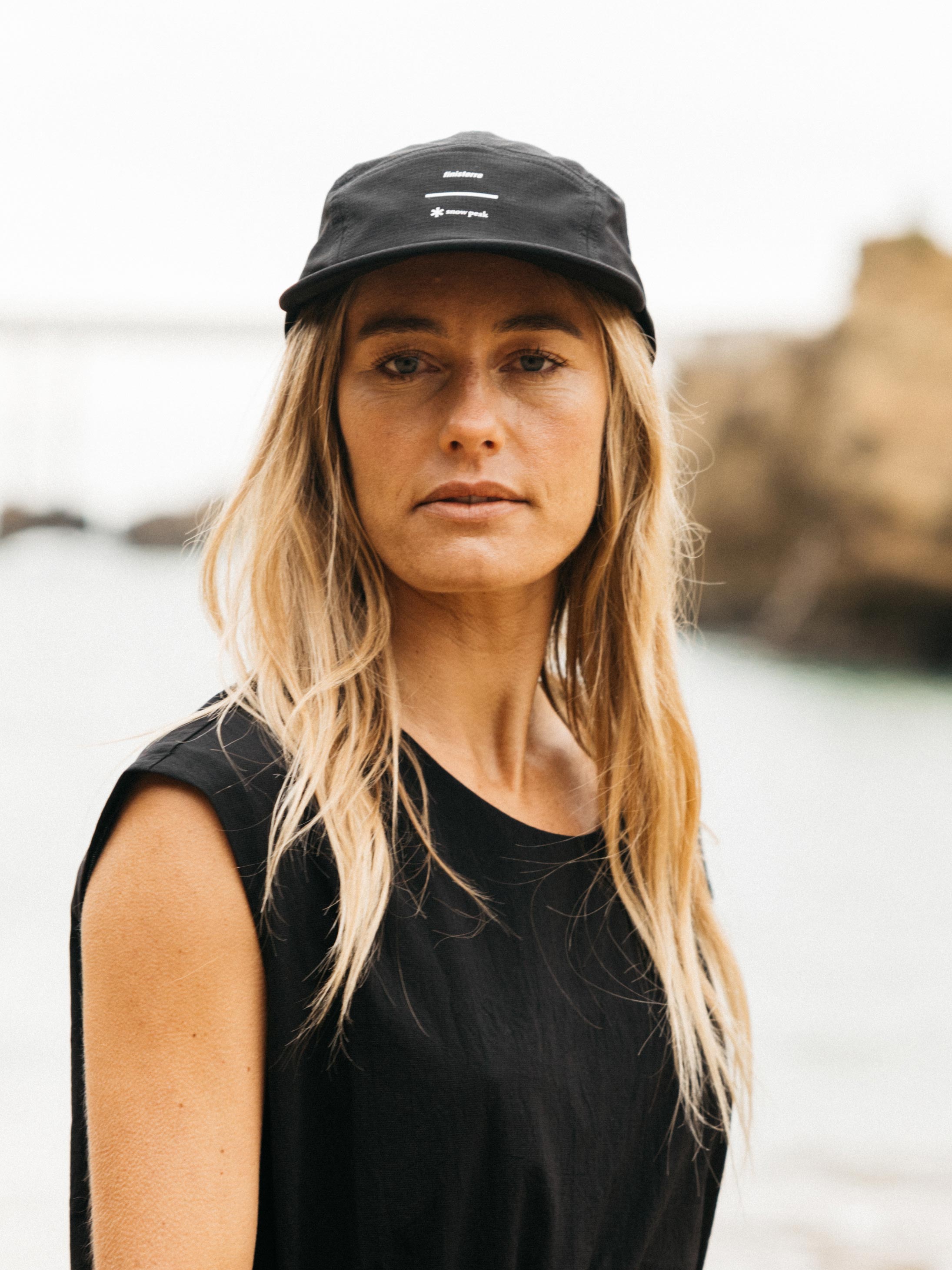 Men/Women Snow Peak + Finisterre Recycled Cap in Black