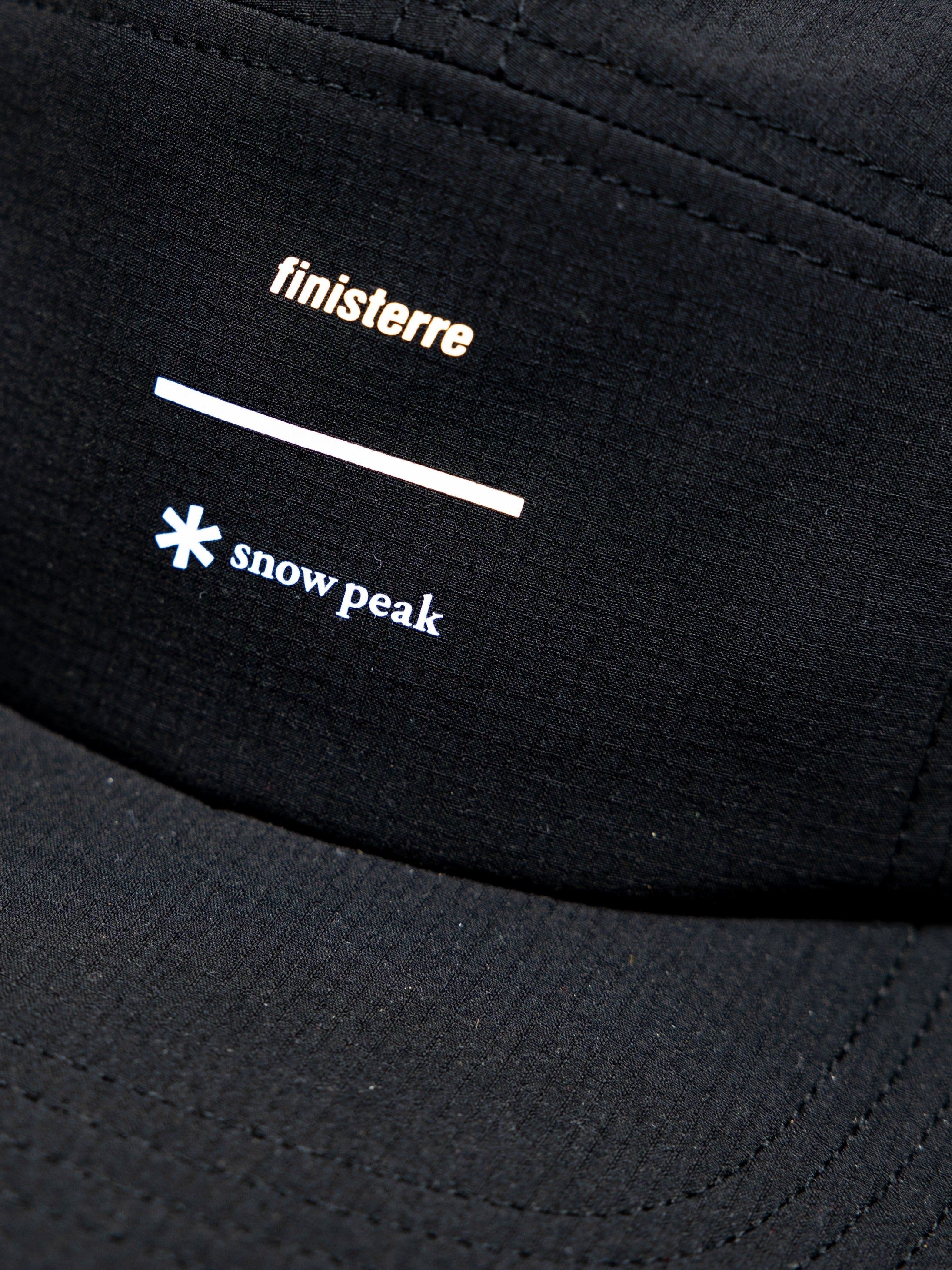 Men/Women Snow Peak + Finisterre Recycled Cap in Black