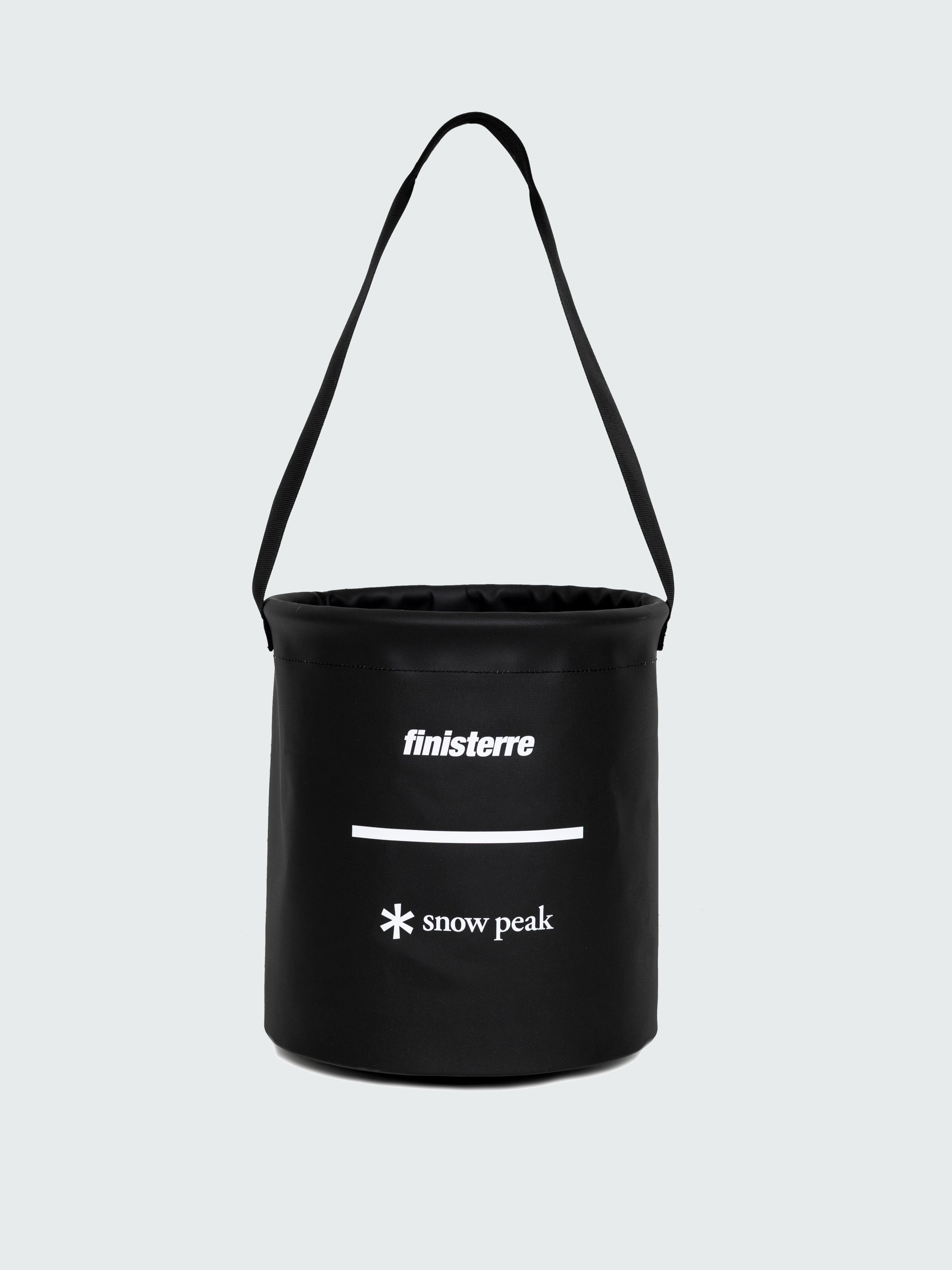 Men/Women Snow Peak + Finisterre Recycled Bucket 12L in Black - Drift
