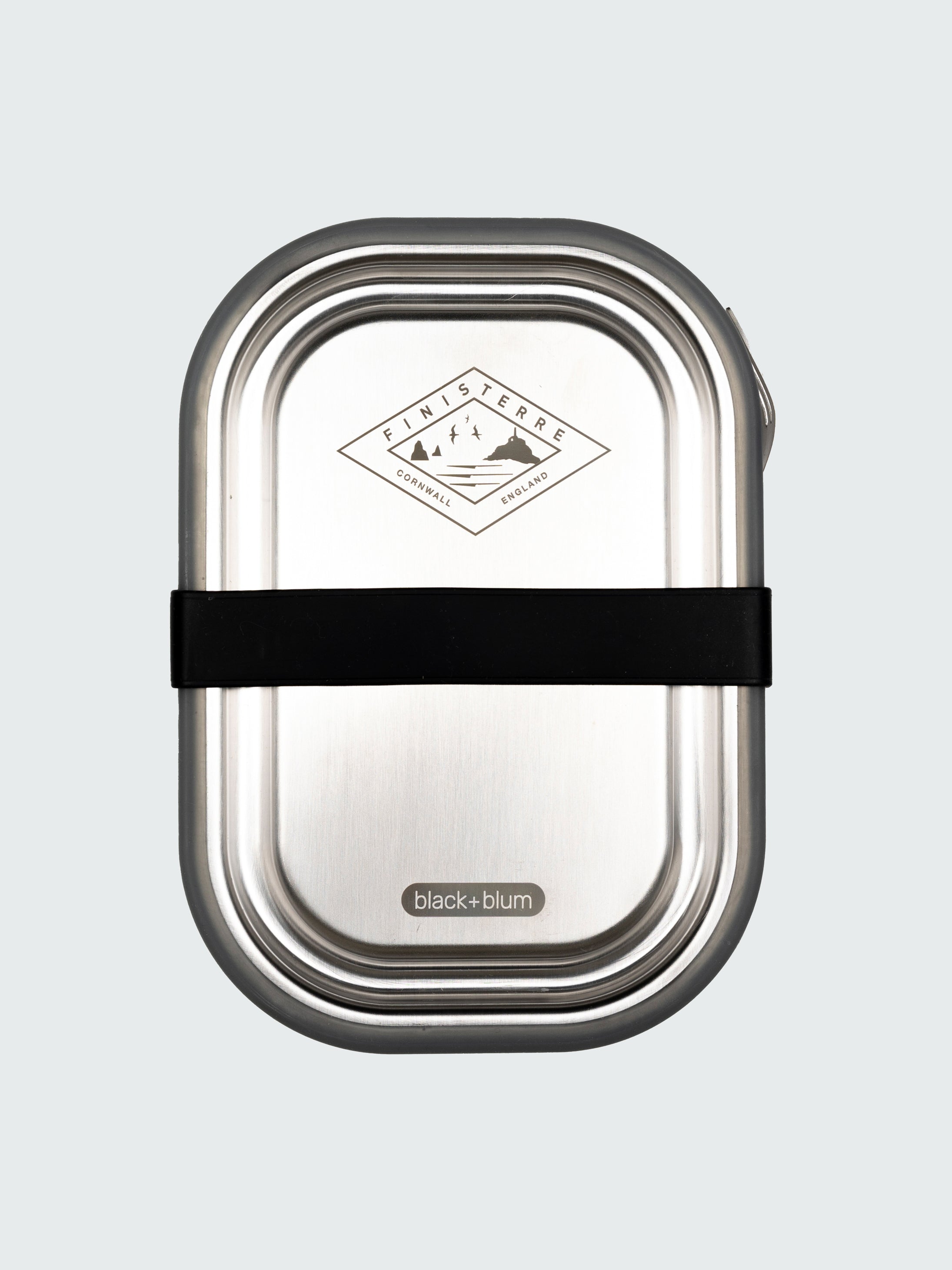 Men/Women Black and Blum Stainless Steel Box in Black