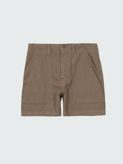 Women Organic Cotton Short in Brown - Yarrel