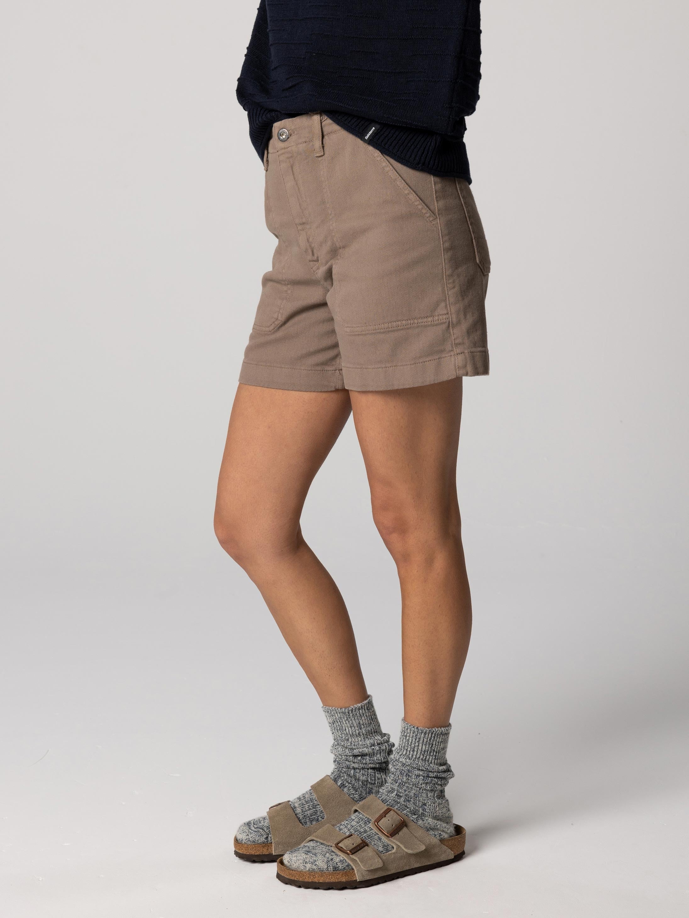 Women Organic Cotton Short in Brown - Yarrel