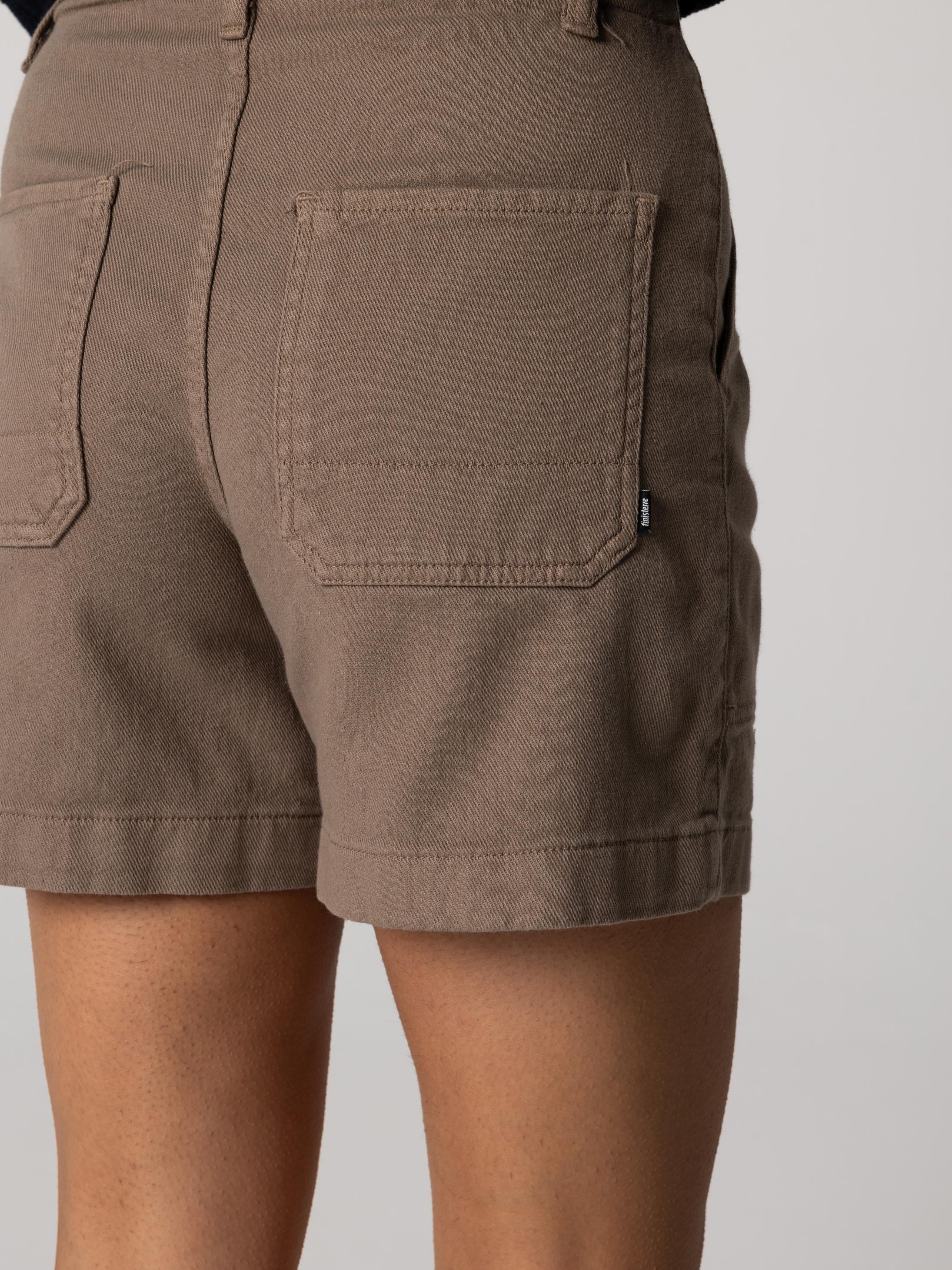 Women Organic Cotton Short in Brown - Yarrel