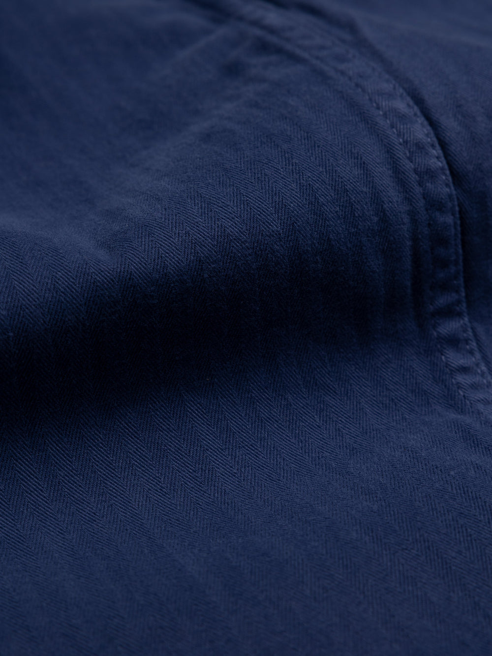 Women Organic Cotton Barrel Trouser in Navy - Croft