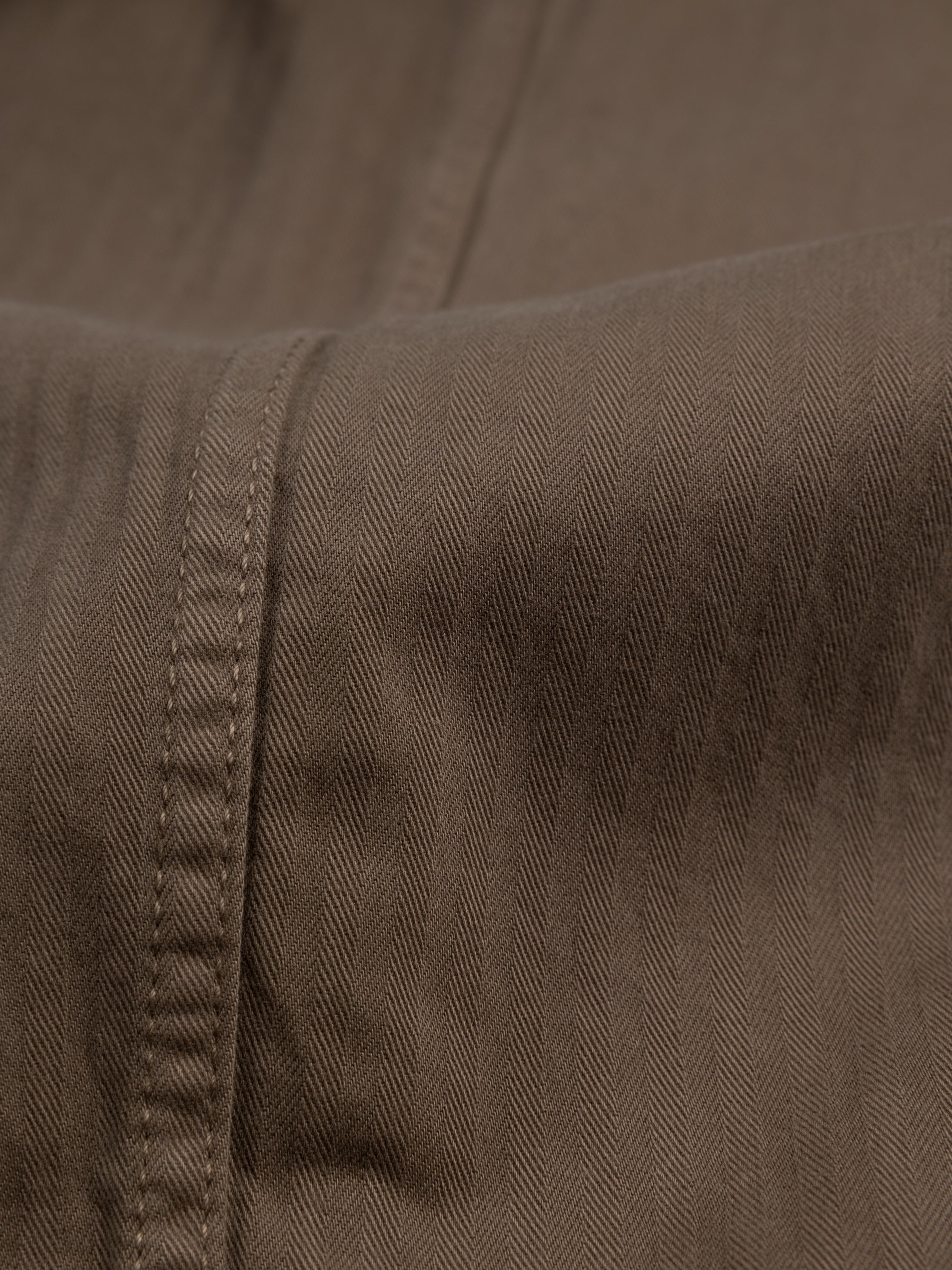 Women Organic Cotton Barrel Trouser in Brown - Croft