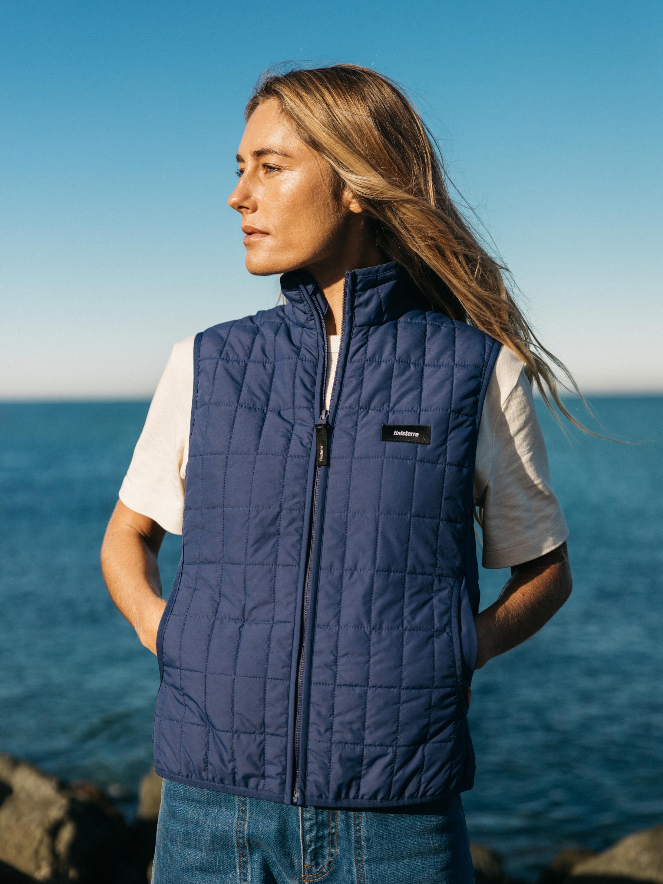 Women Insulated Gilet in Navy - Firecrest
